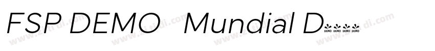 FSP DEMO   Mundial D字体转换